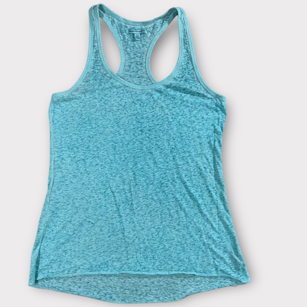 Women’s American Eagle Semi Sheer Cotton Blend Stretch Tank Size Medium #022